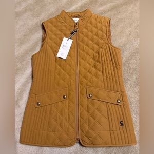BNWT Joules Vest size 6 Gold/Yellow mustard